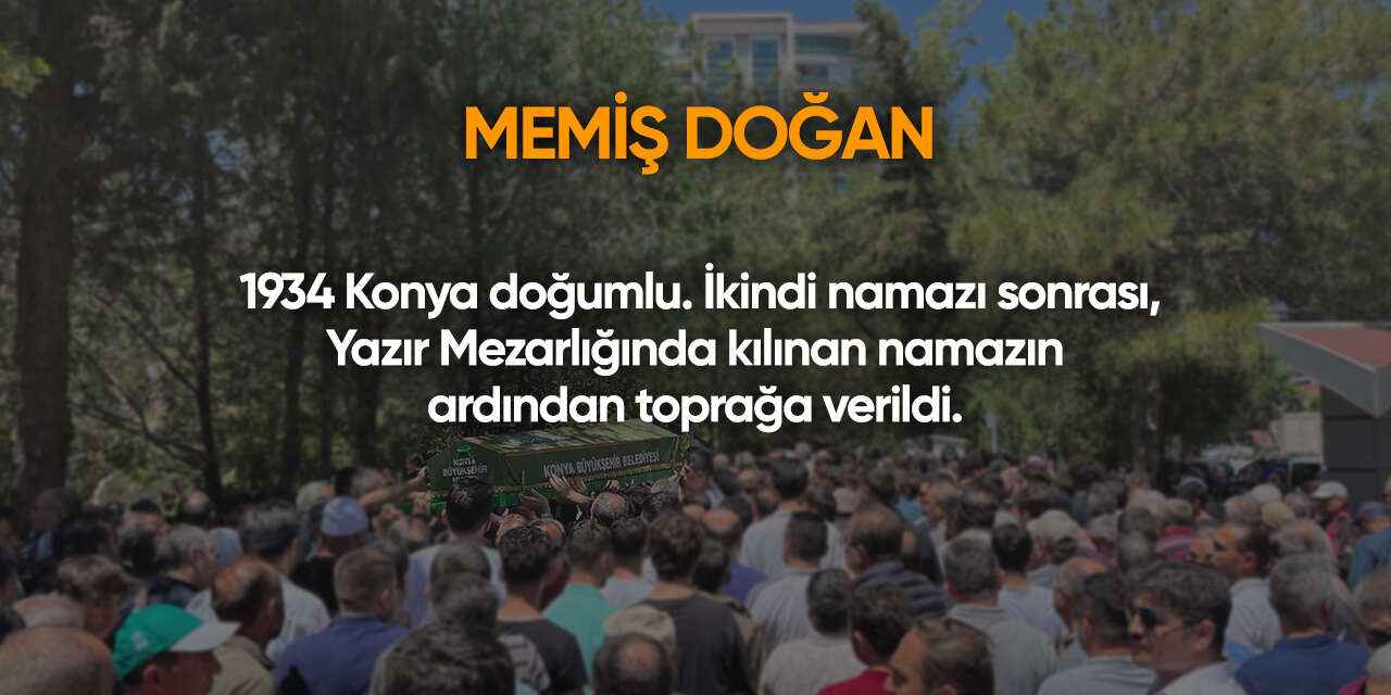 Konya'da bugün vefat edenler | 10 Ocak 2026 3